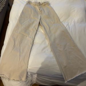 Zara Marine Straight US8 Cream Denim